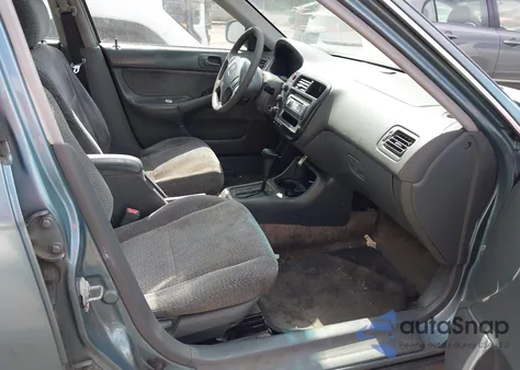 2000 Honda Civic Ex z USA, uszkodzony, nr VIN 1HGEJ8644YL006147